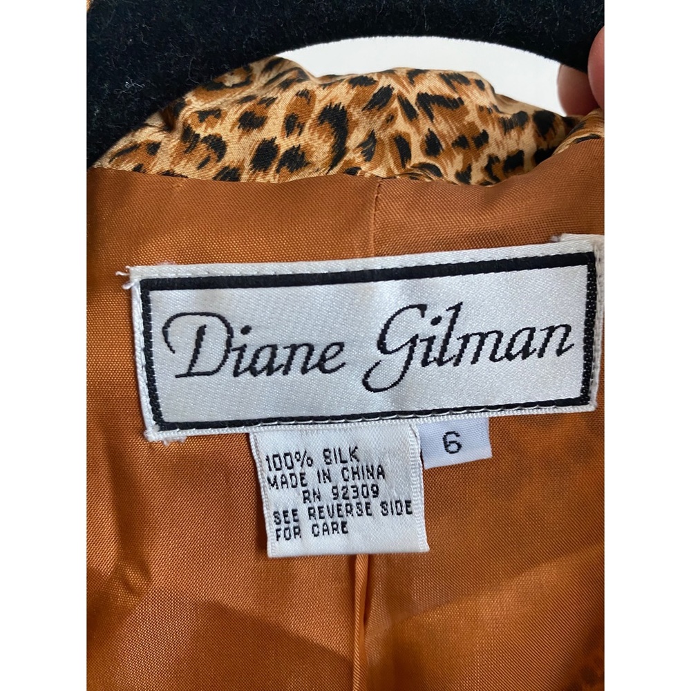 Vintage Silk Diane Gilman Leopard Blazer. - Picture 8 of 8